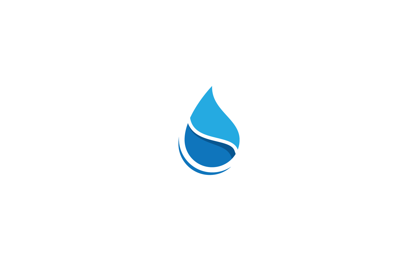 water drop Logo vector illustration flat design