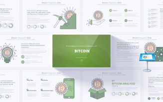 Innovative Bitcoin Keynote Infographic Template