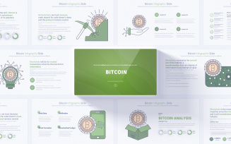 Innovative Bitcoin PowerPoint Infographic Template