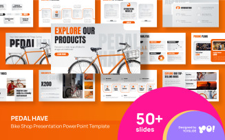 PEDAL HAVE Bike Shop Presentation PowerPoint Template