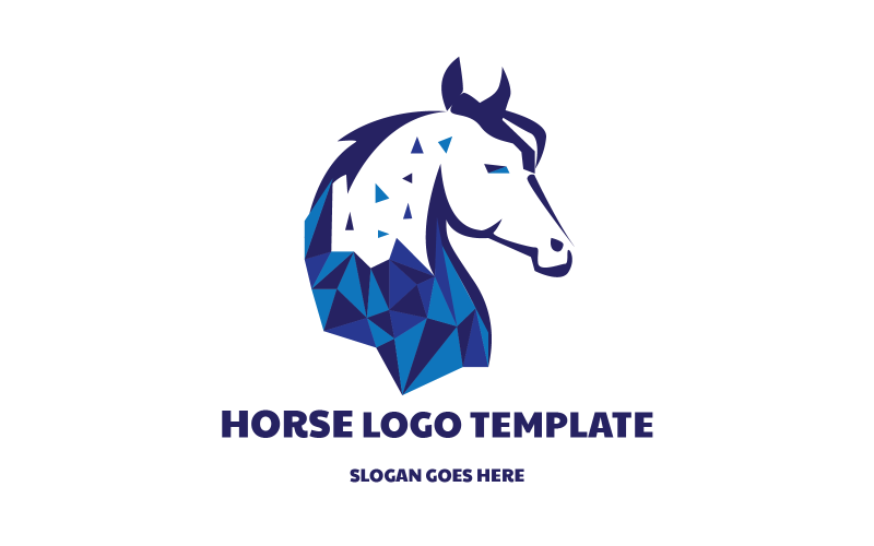 Simple and Modern Horse Logo Template