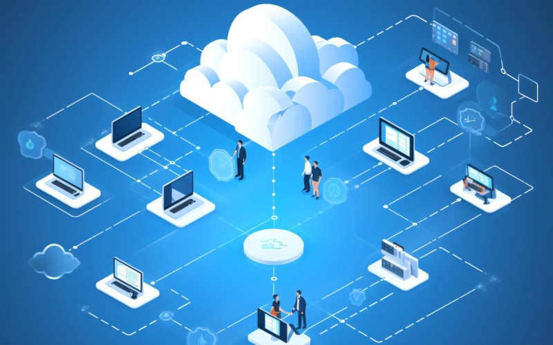 Visualization of Digital Data Security 156 Illustration