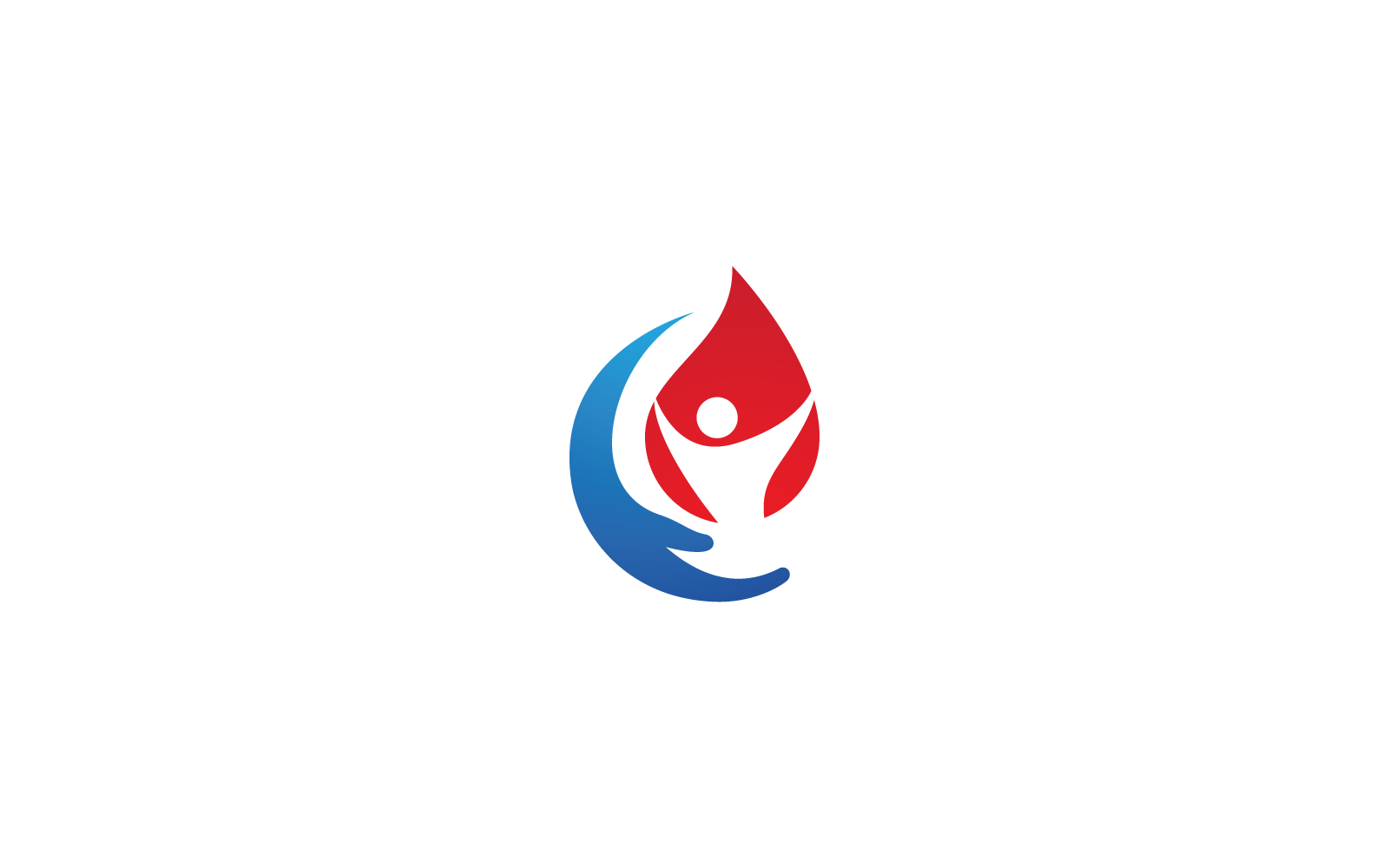 Blood donor ilustration logo vector template