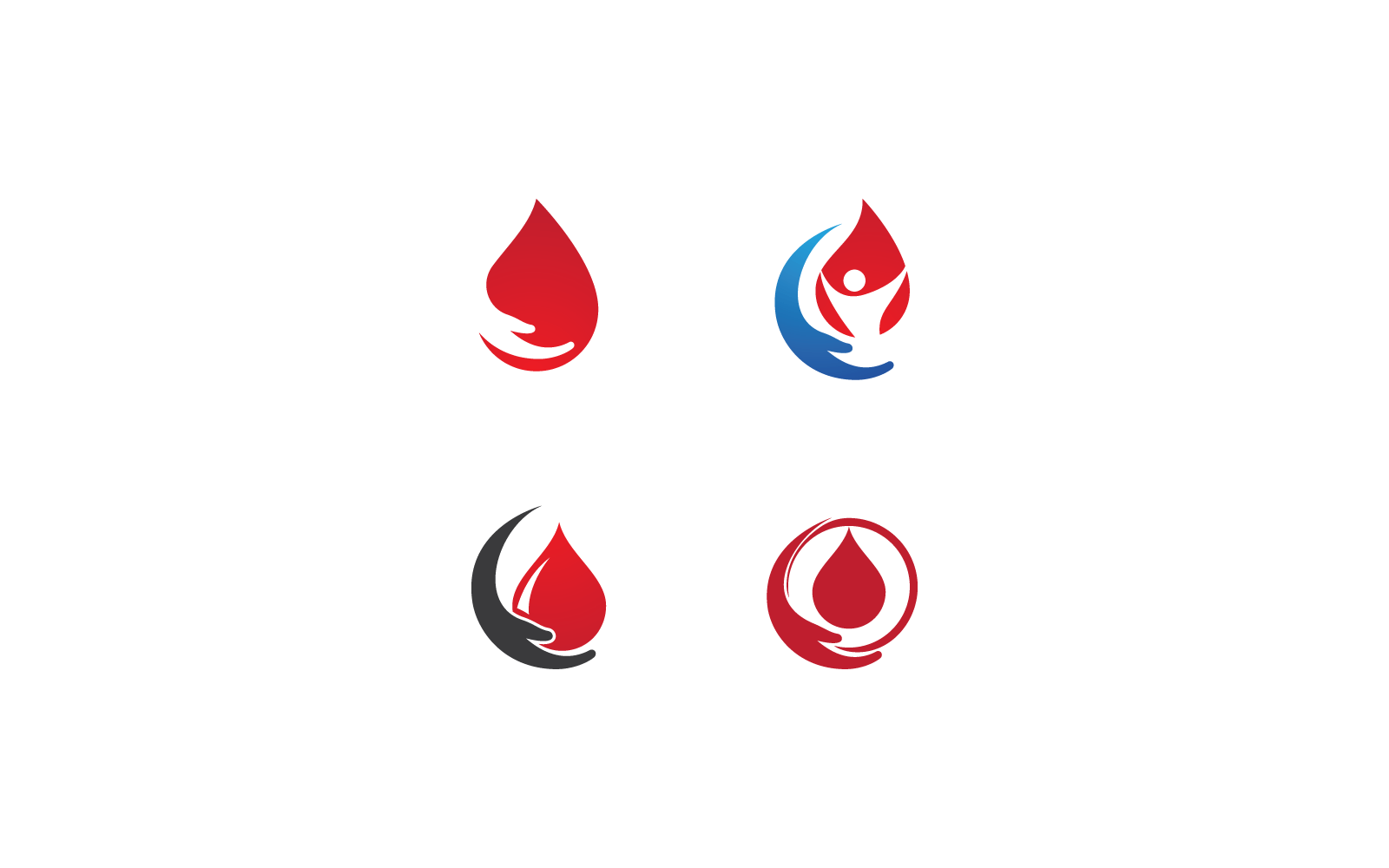 Blood ilustration logo vector icon template