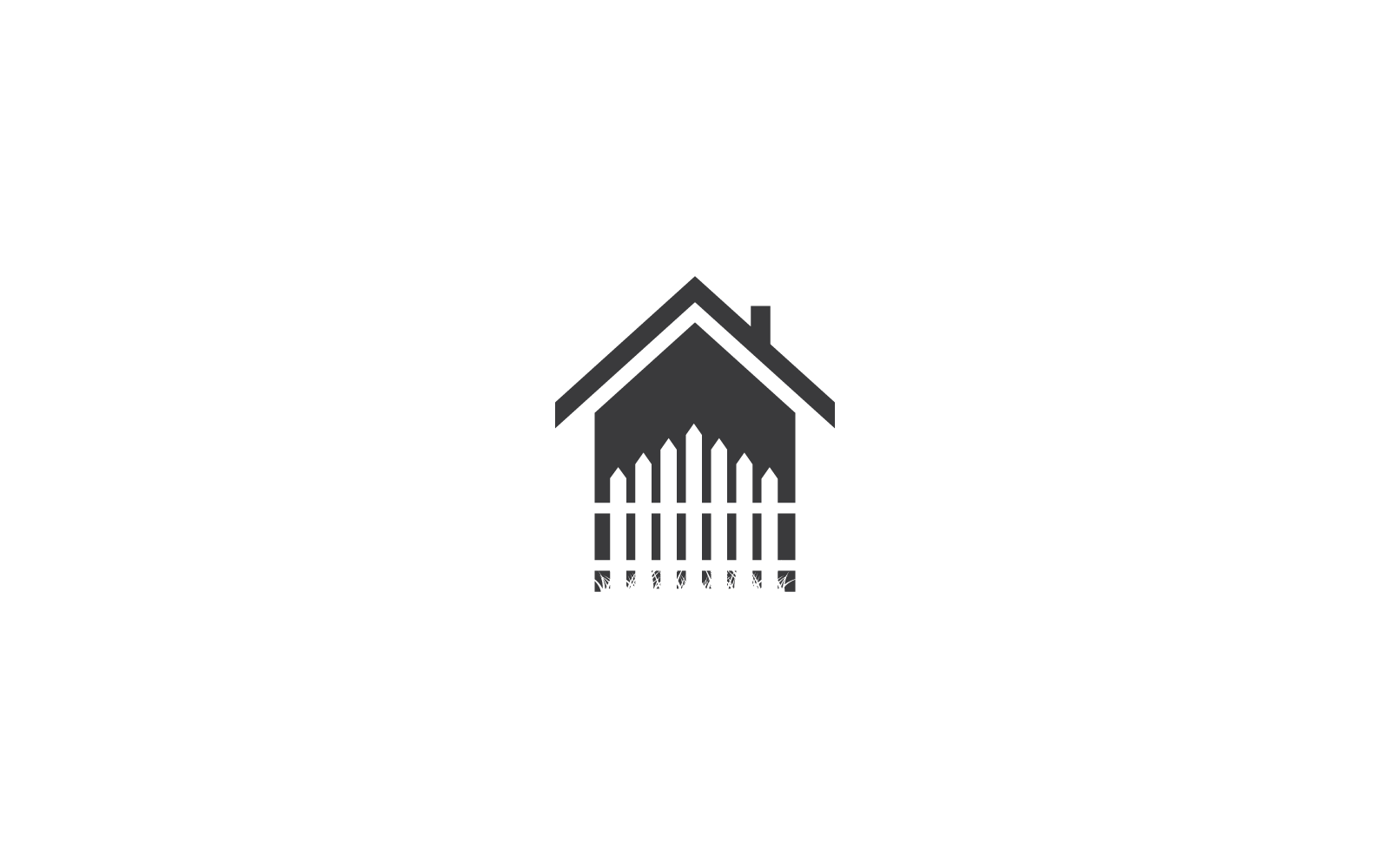 Fence logo icon vector flat design