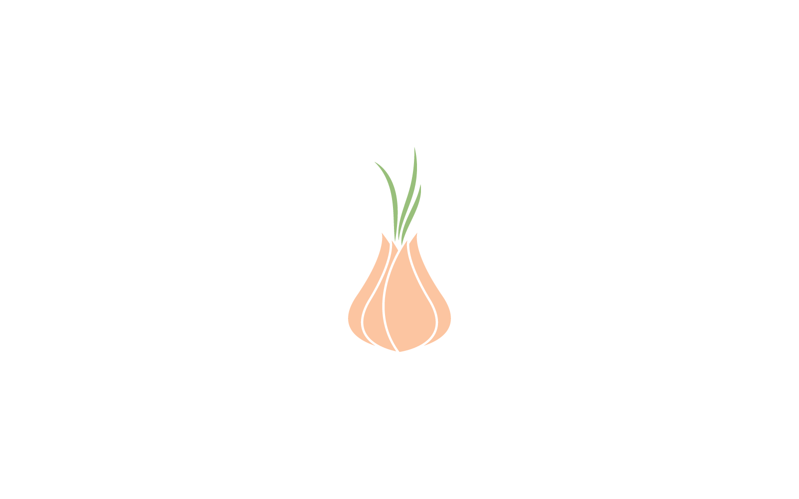 Garlic illustration logo icon vector design