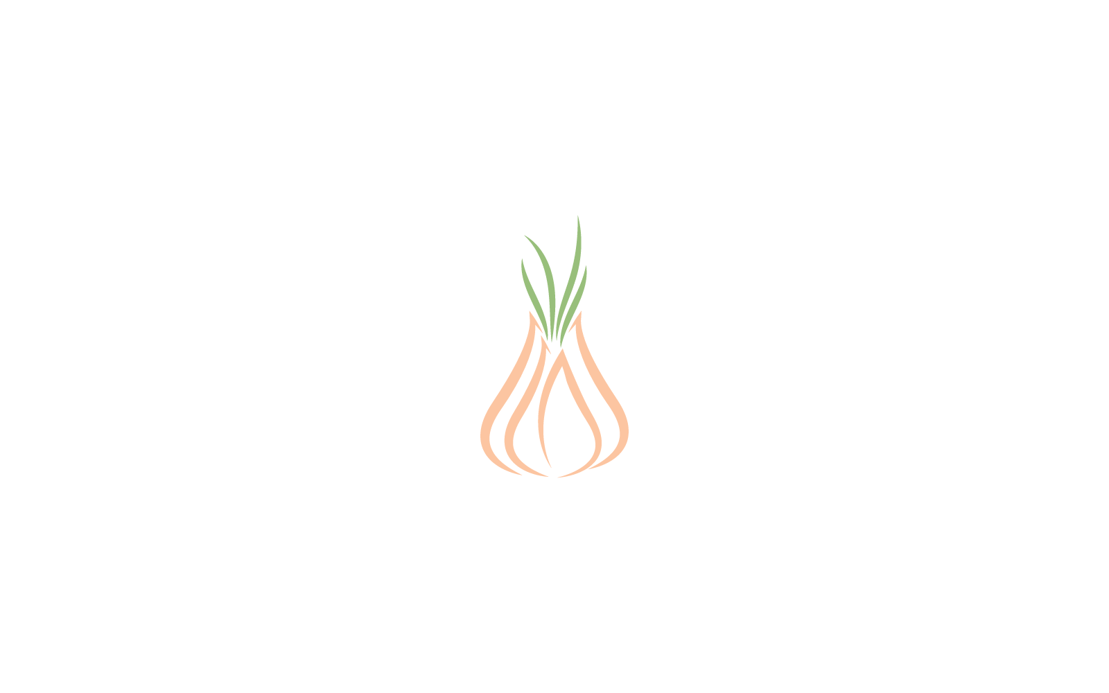 Garlic illustration logo vector design