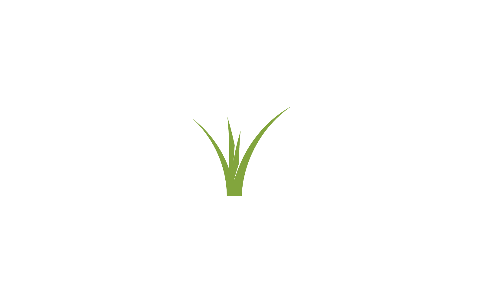 Natural Grass icon ilustration logo vector design