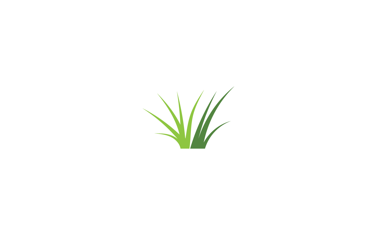 Natural Grass icon logo vector design