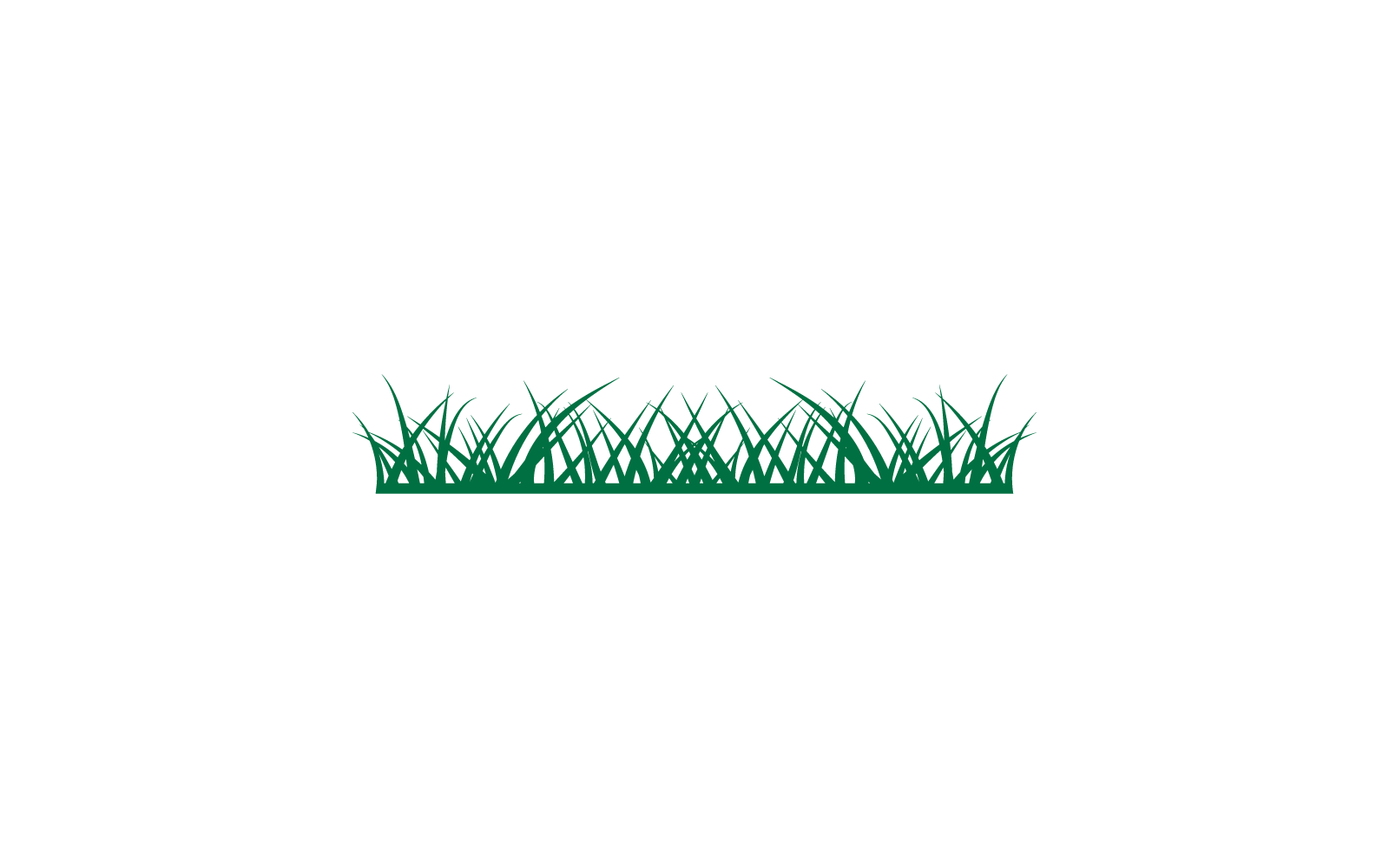 Natural Grass ilustration logo vector design