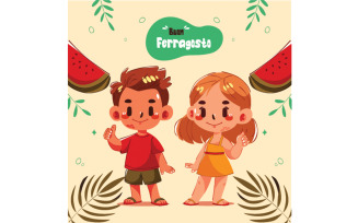 Background for Ferragosto Celebration