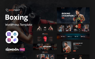 Boxfight - Boxing Club And Bodybuilding WordPress Elementor Theme