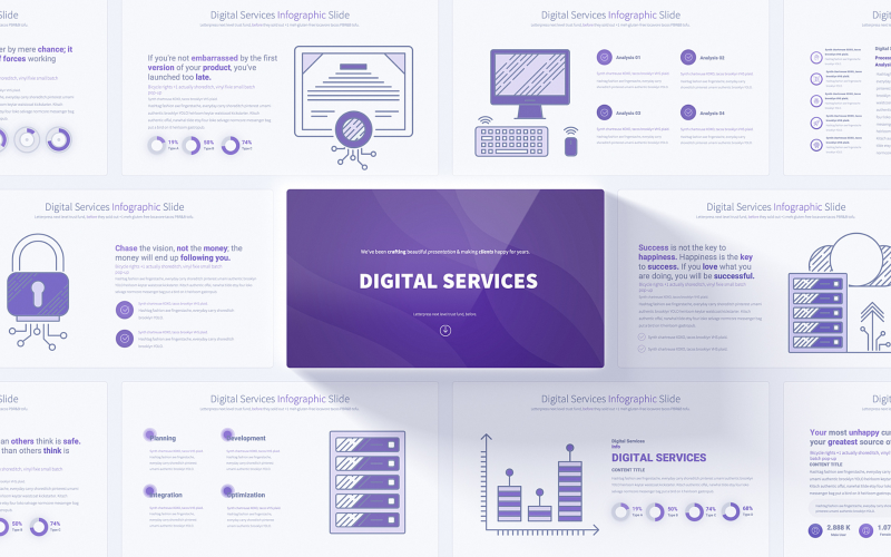 Comprehensive Digital Services PowerPoint Infographic Template PowerPoint Template