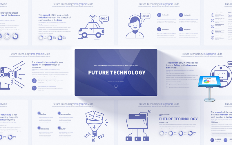 Innovative Future Technology Keynote Infographic Template Keynote Template