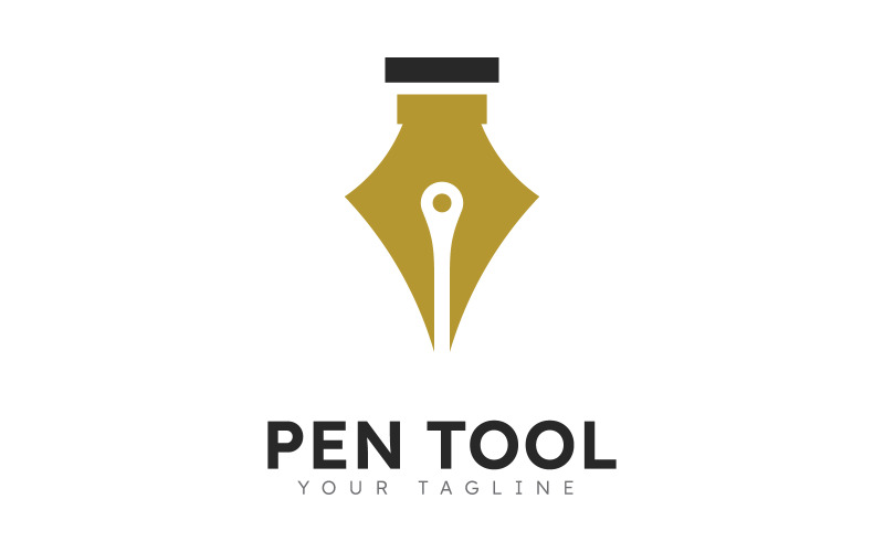 Pen logo tool gradient colorful style vector V7 Logo Template