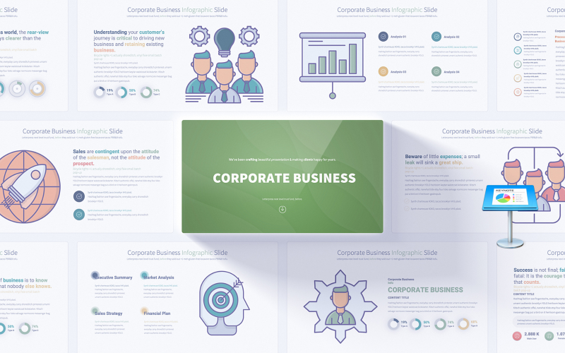 Versatile Corporate Business Keynote Presentation Template Keynote Template