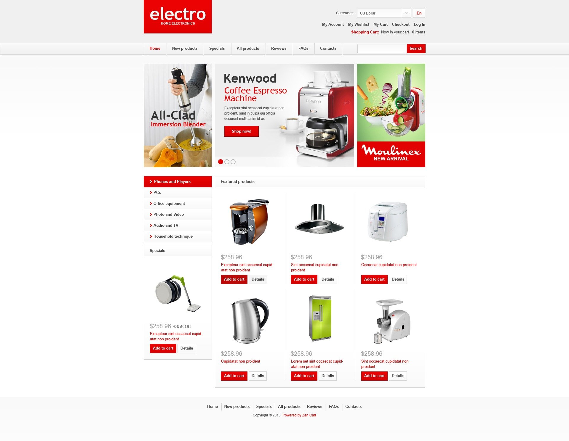 online electronics store