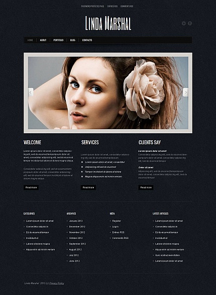 Photographer Portfolio Photo Gallery Template MotoCMS