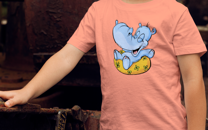 creative illustration for kids-0369-24 T-shirt