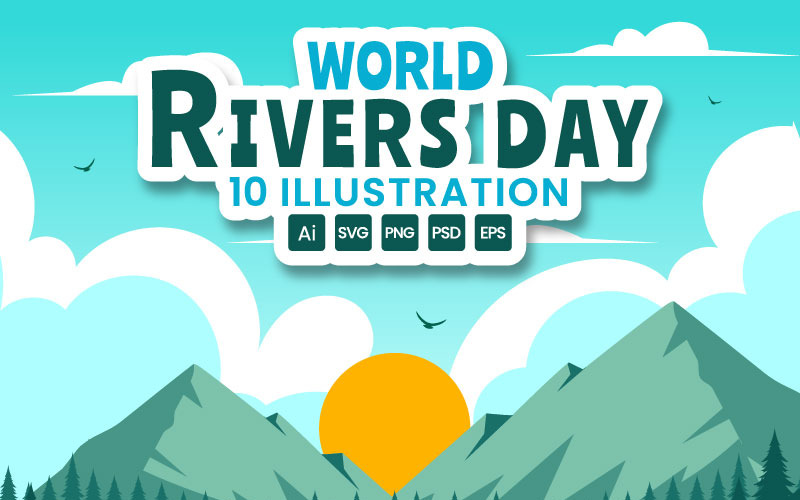 10 World River Day Illustration