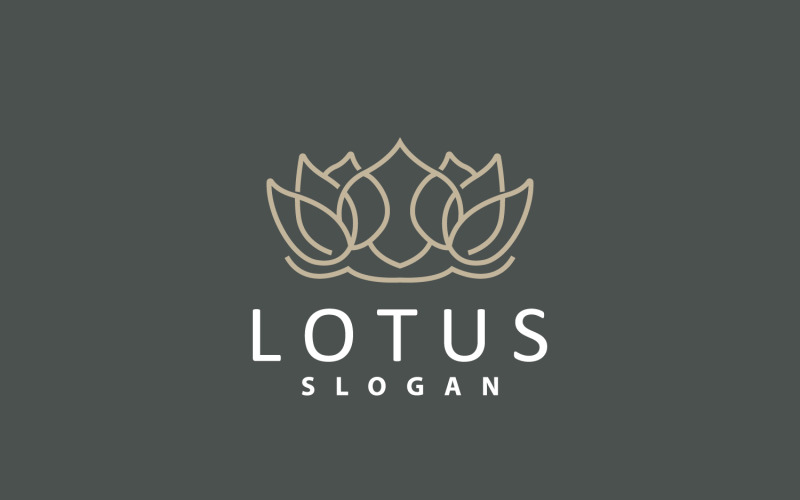 Lotus Logo Flower Plant Vector DesignV7 Logo Template