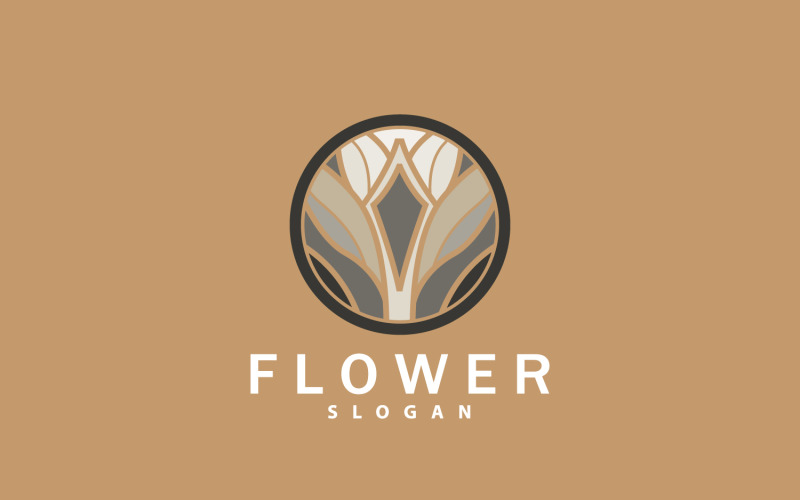 Lotus Logo Flower Plant Vector DesignV8 Logo Template