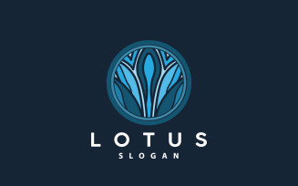 Lotus Logo Flower Plant Vector DesignV9