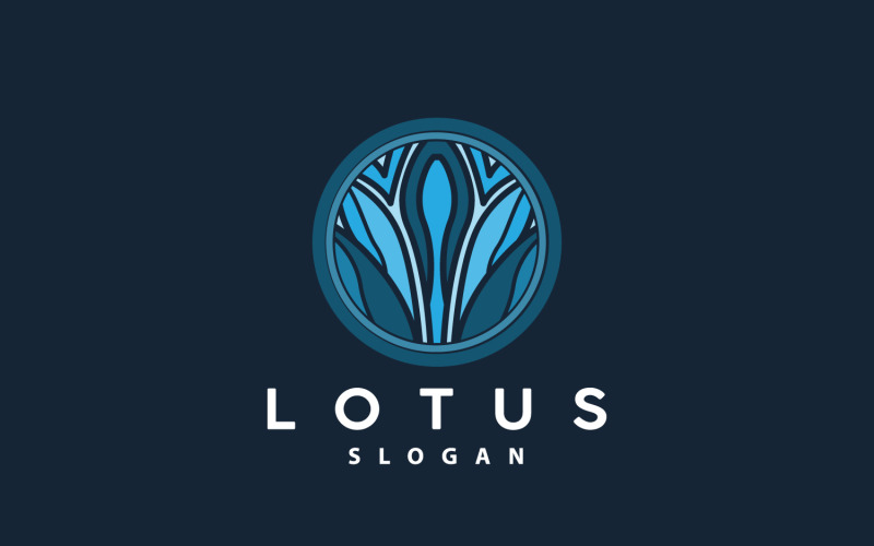 Lotus Logo Flower Plant Vector DesignV9 Logo Template