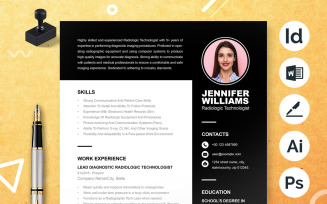 Modern and CV Resume Template Word