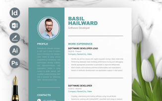 Professional And Elegant Resume Template Design