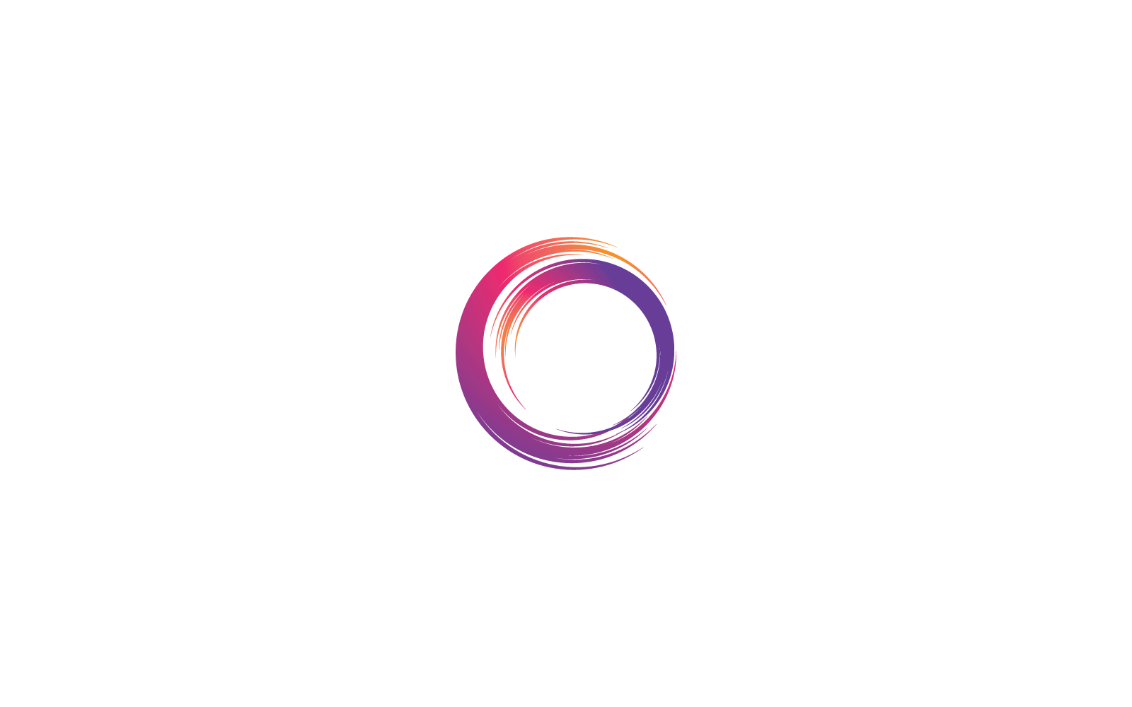 Circle magic swirl logo vector design illustration