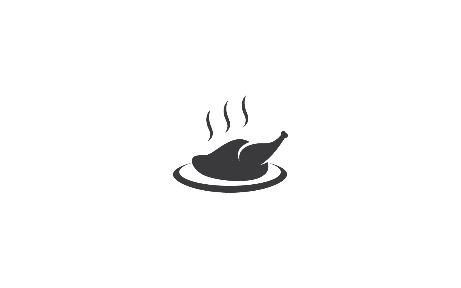 Fried chicken vector design icon