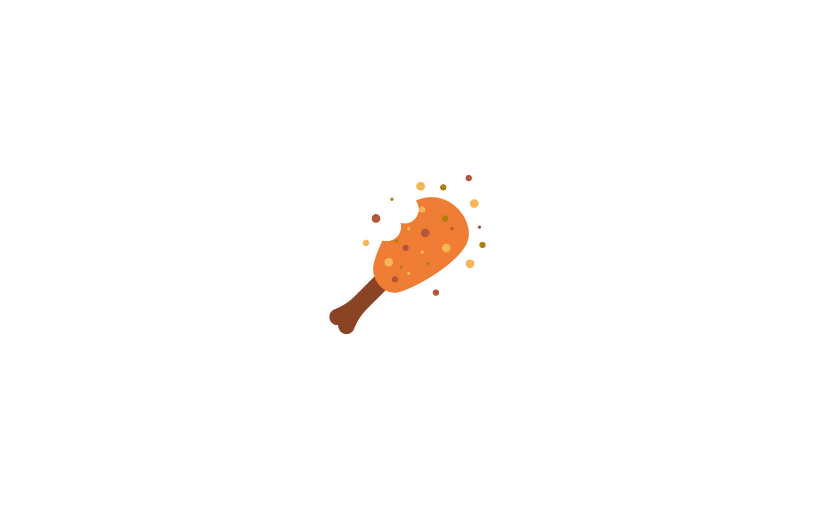 Fried chicken vector illustration design icon