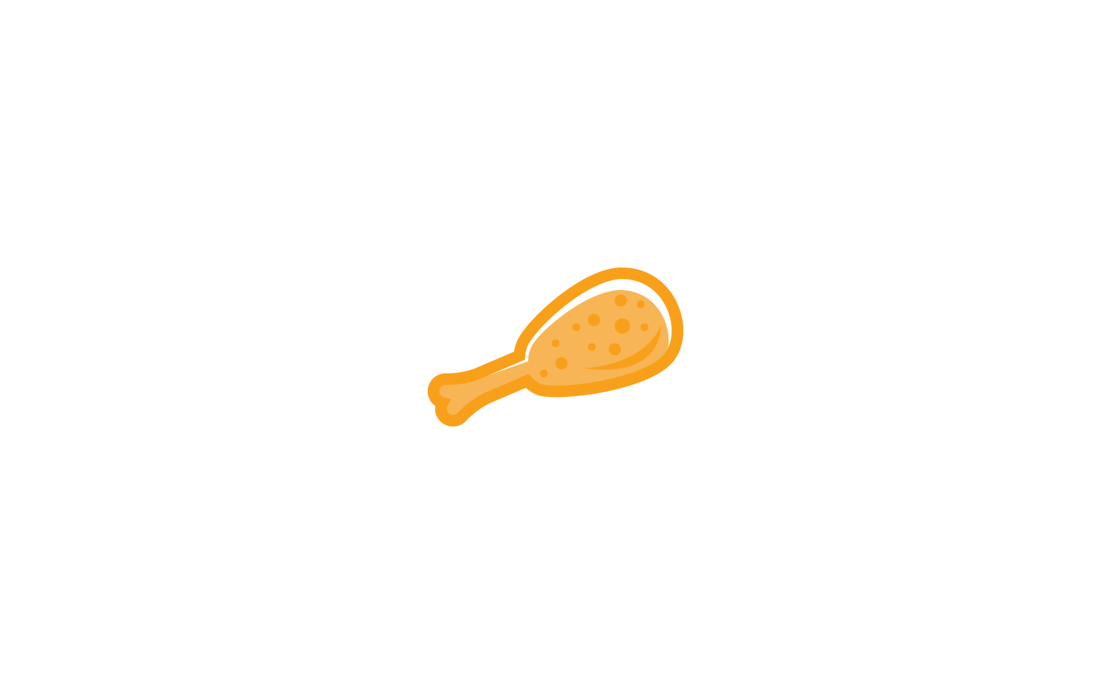 Fried chicken vector illustration flat design icon