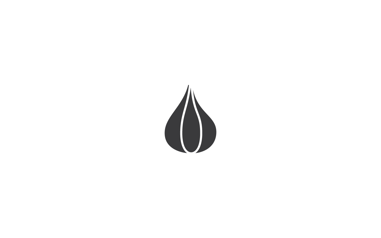 Garlic illustration design icon template