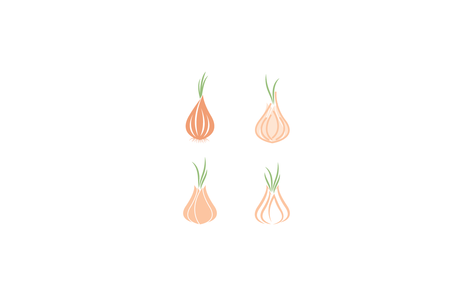 Garlic logo icon illustration template vector design