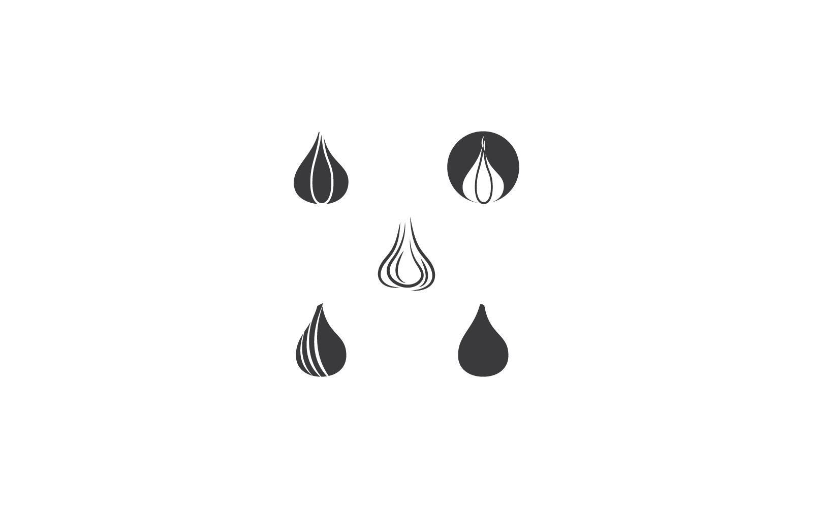 Ilustracja wektorowa projektu czosnku