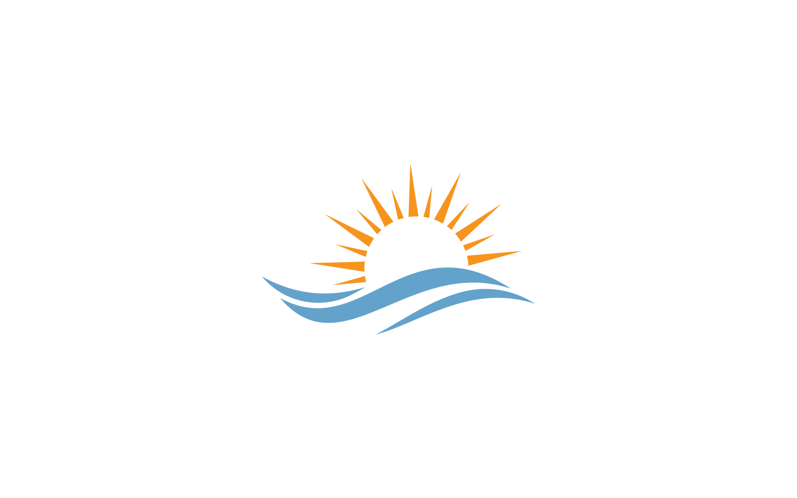 Modèle de logo vectoriel d&amp;#39;icône de vague d&amp;#39;eau