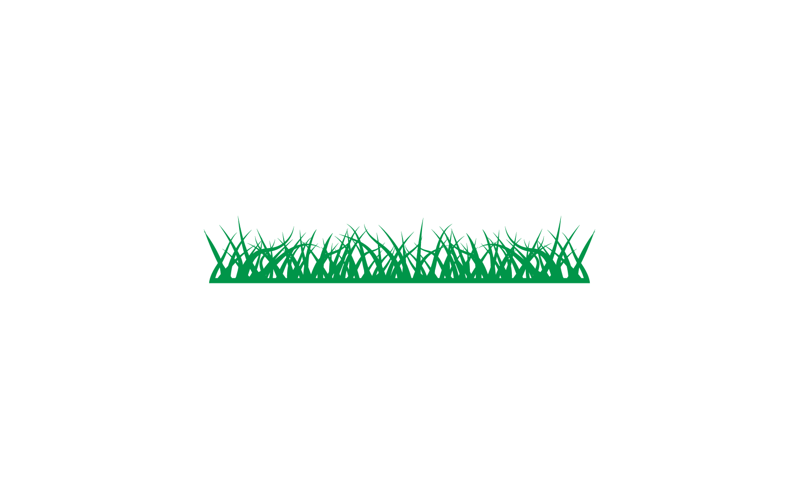 Natural Grass ilustration design logo vector