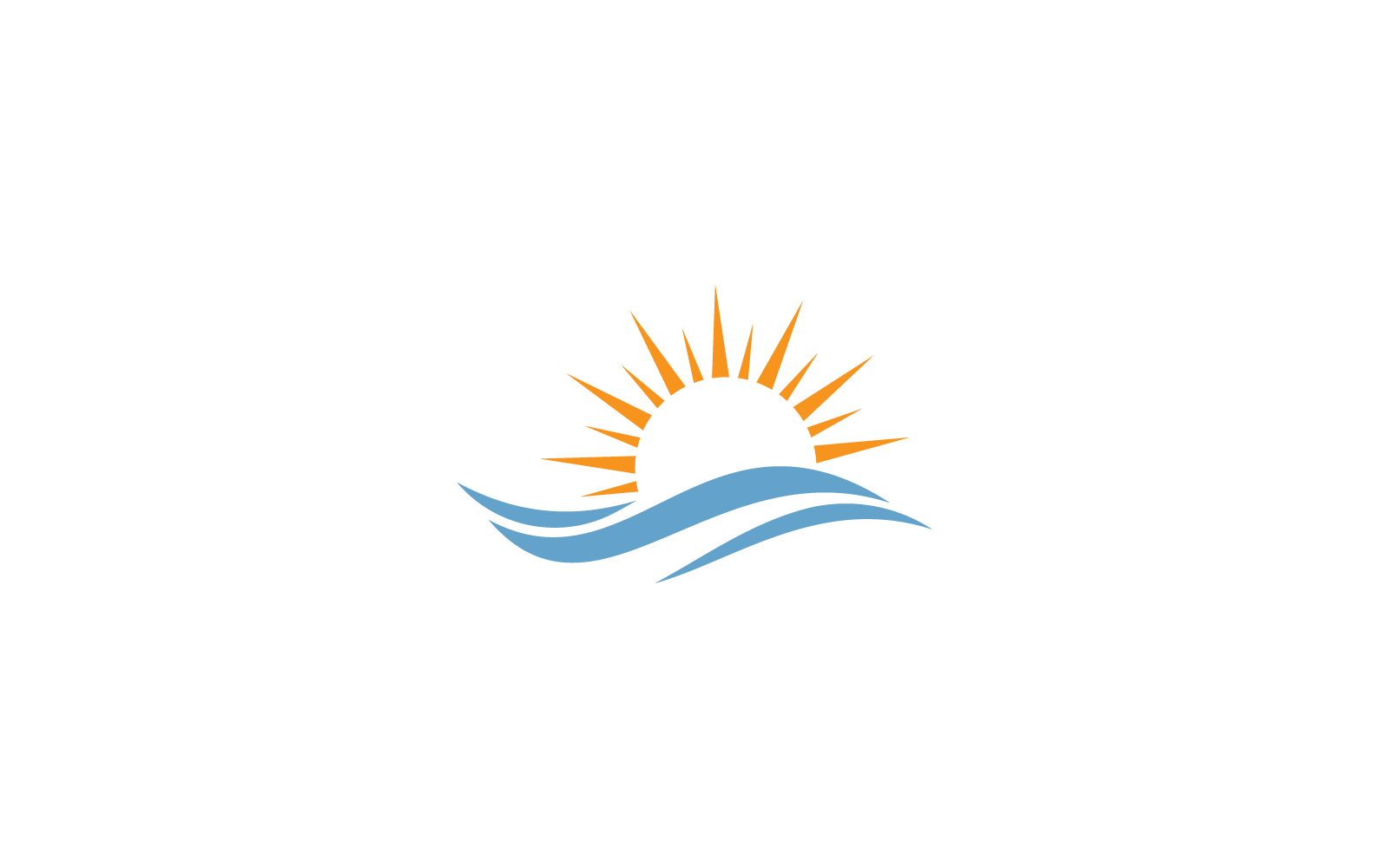 Water wave icon Logo vector Template