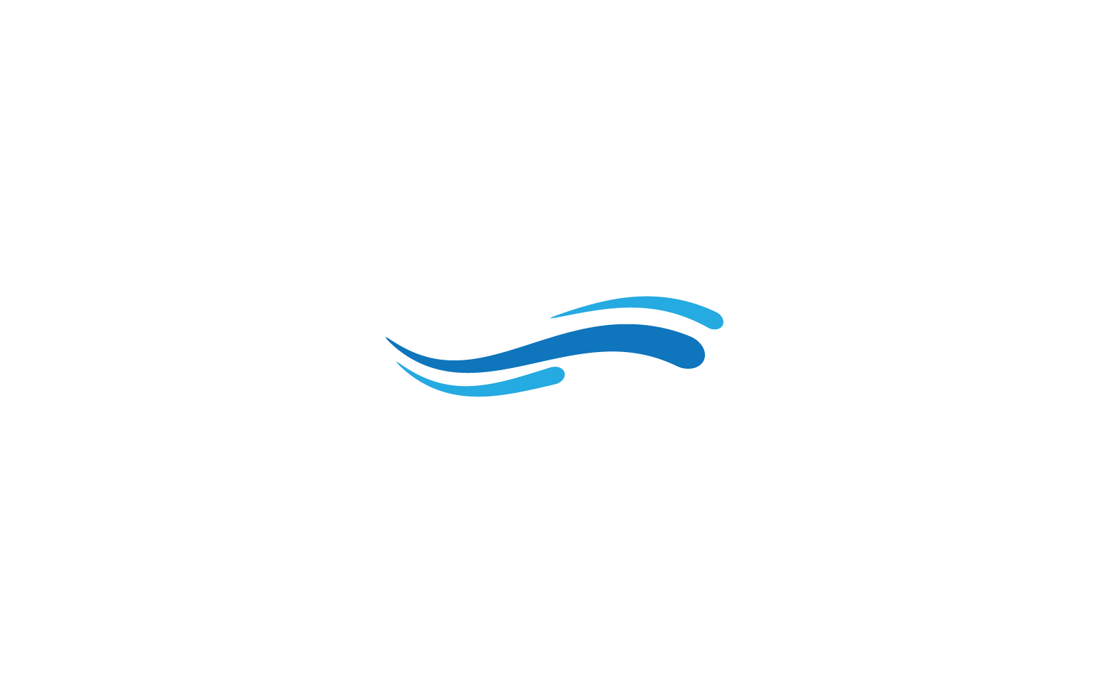 Water wave Logo icon vector design template