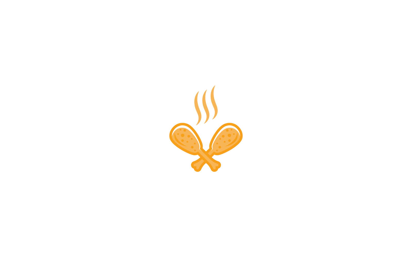 炸鸡设计模板矢量插图图标