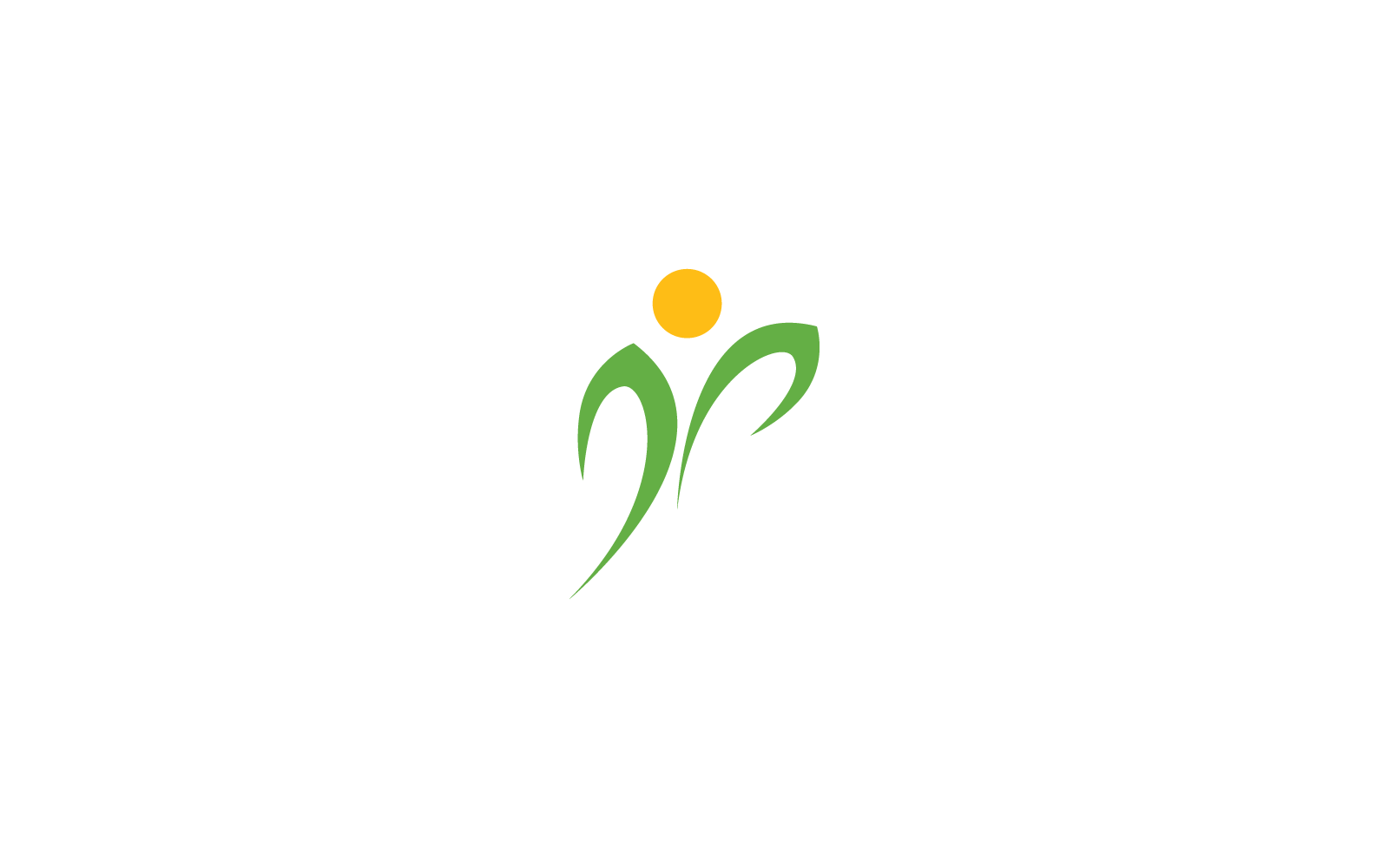 Green leaf logo flat design vector icon