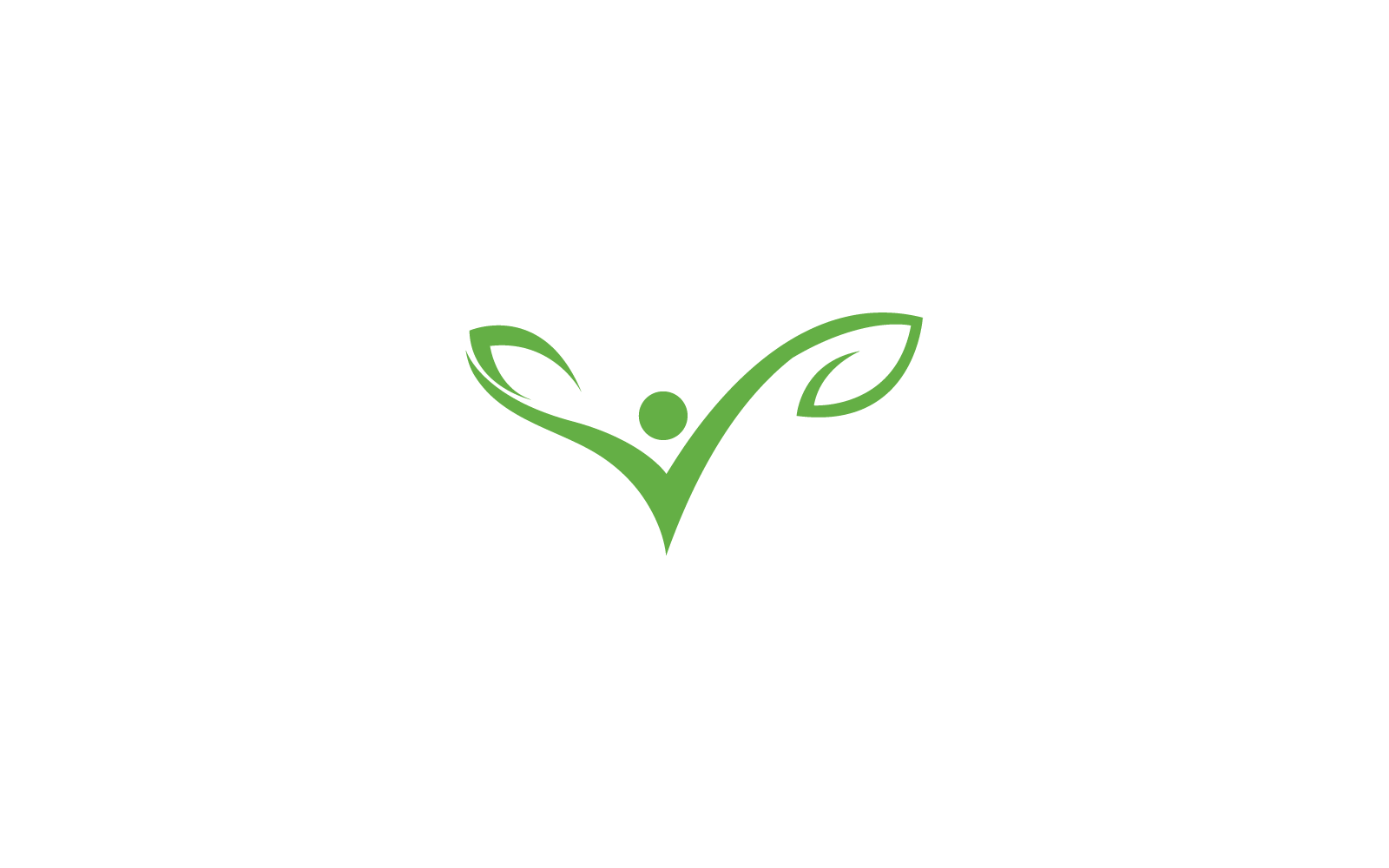 Green leaf logo illustration vector icon