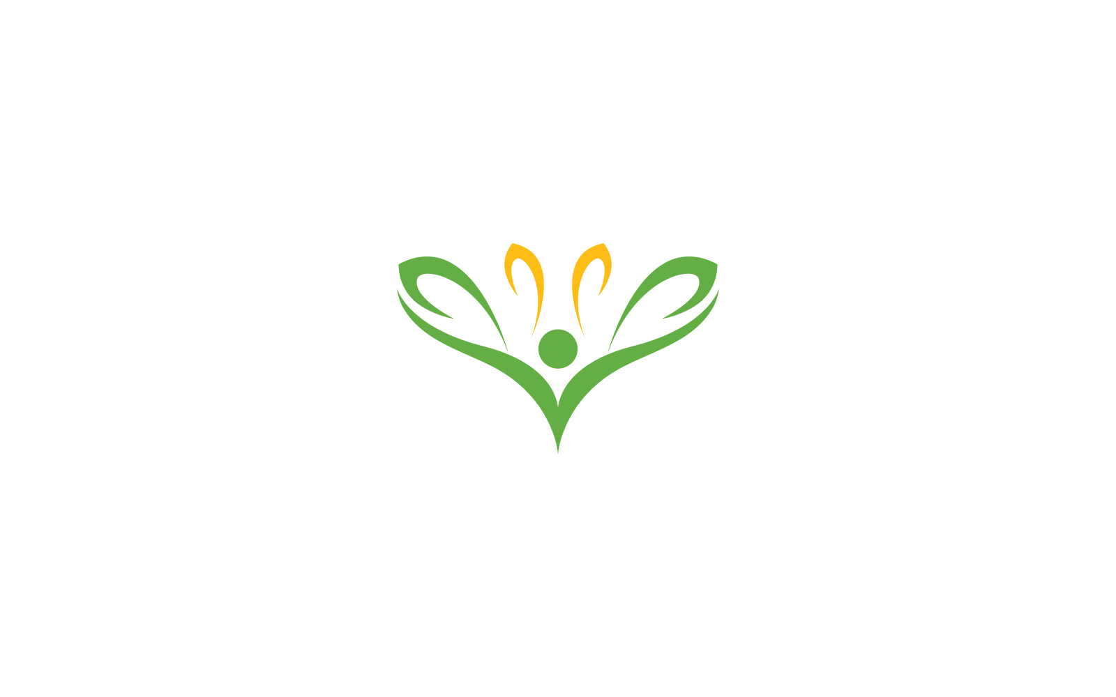 Green leaf logo vector icon template