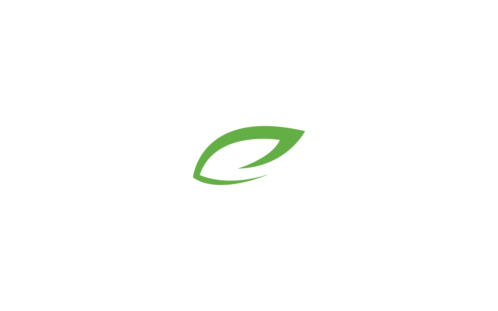 Groen blad logo ecologie natuur plat ontwerp sjabloon