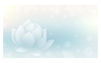 Background 14400x8100px In Blue Color Scheme With Lotus