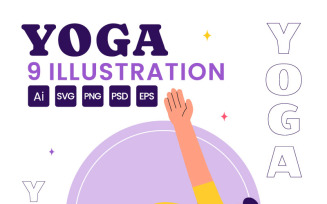 9 Yoga and Meditation Practices Illustration