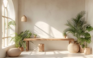 Interior Home living Room with Chair & Vases on the table 87