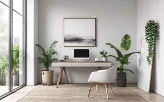 Minimalist Scandinavian Interior Home Office 148